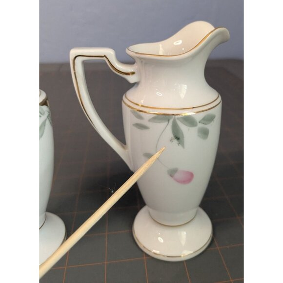 Noritake Azalea Berry Sugar Shaker Creamer Set red mark - Picture 3 of 12